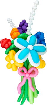 Balloon flower arrangement